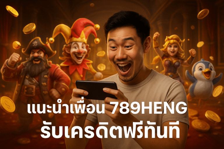 แนะนำเพื่อน 789HENG รับเครดิตฟรีทันที